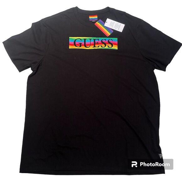 NWT. Unique Rare PRIDE Guess T-shirt - Picture 1 of 5